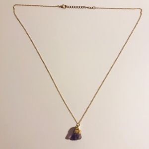 Amethyst and Gold Necklace. Never worn